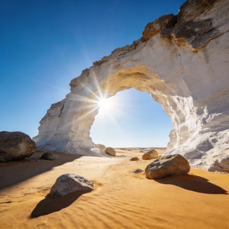 沙漠拱门日出图片