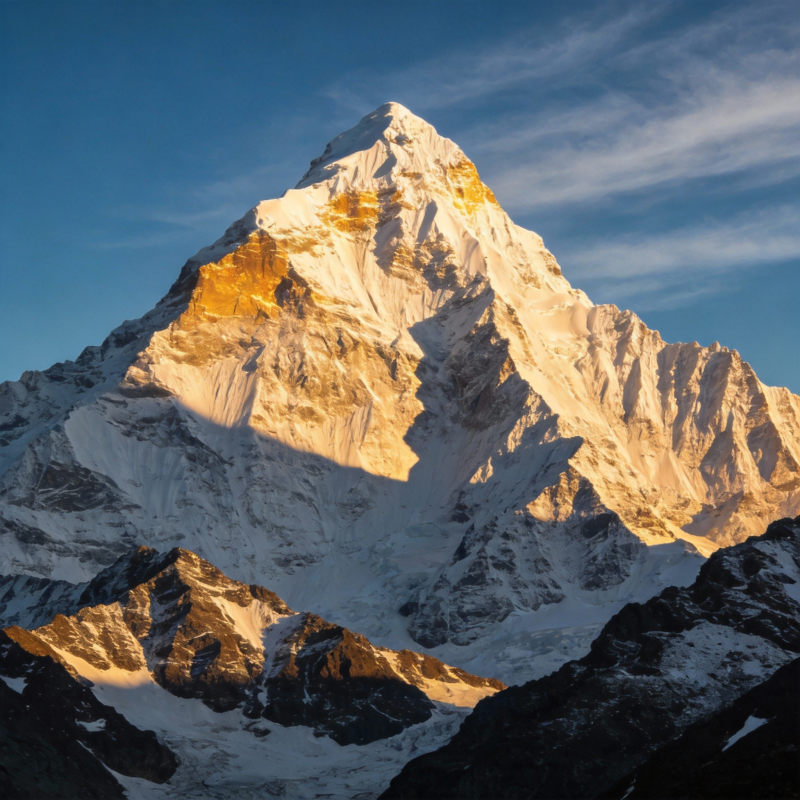 雪山之巅 晨光初照图片