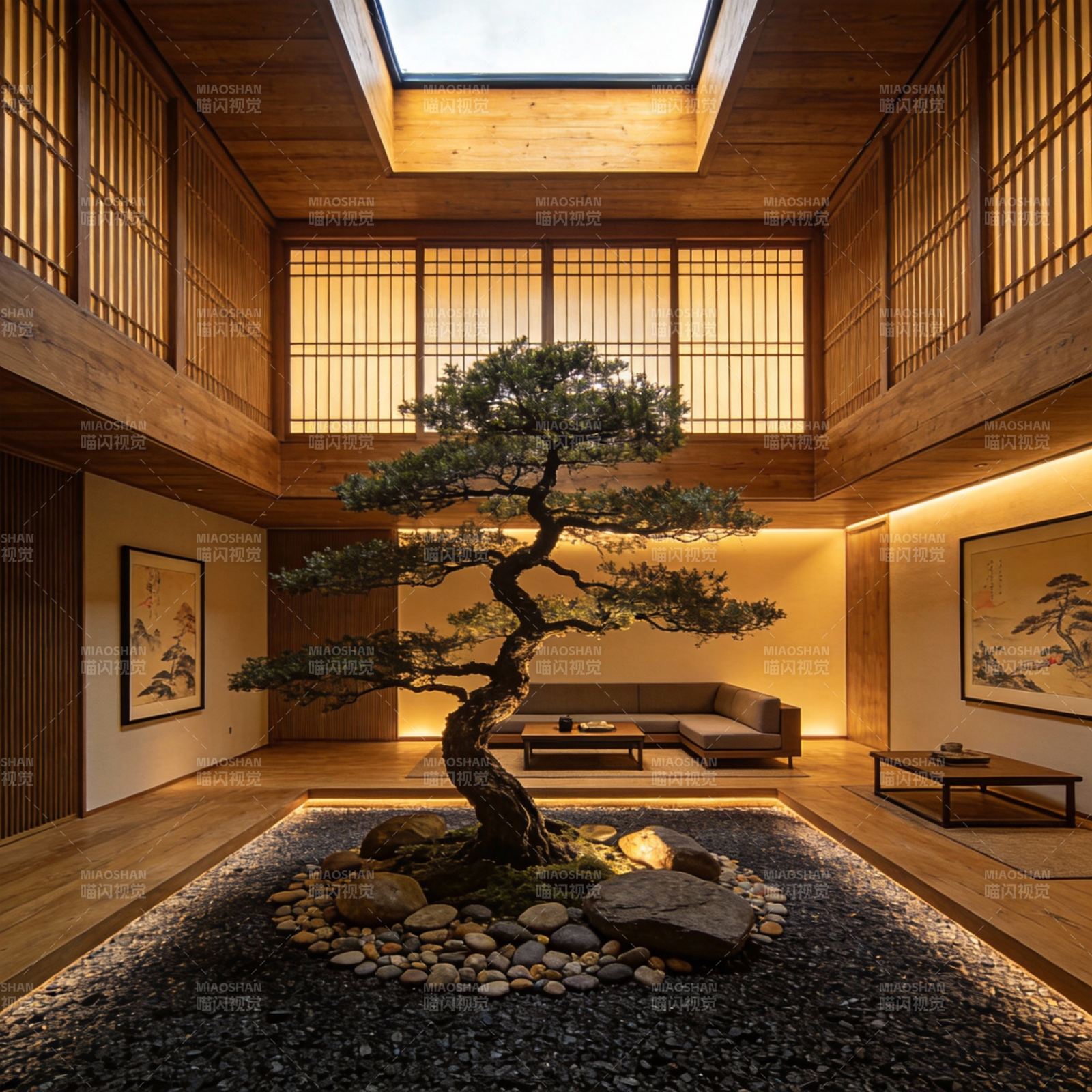 禅意庭院 静谧之美图片