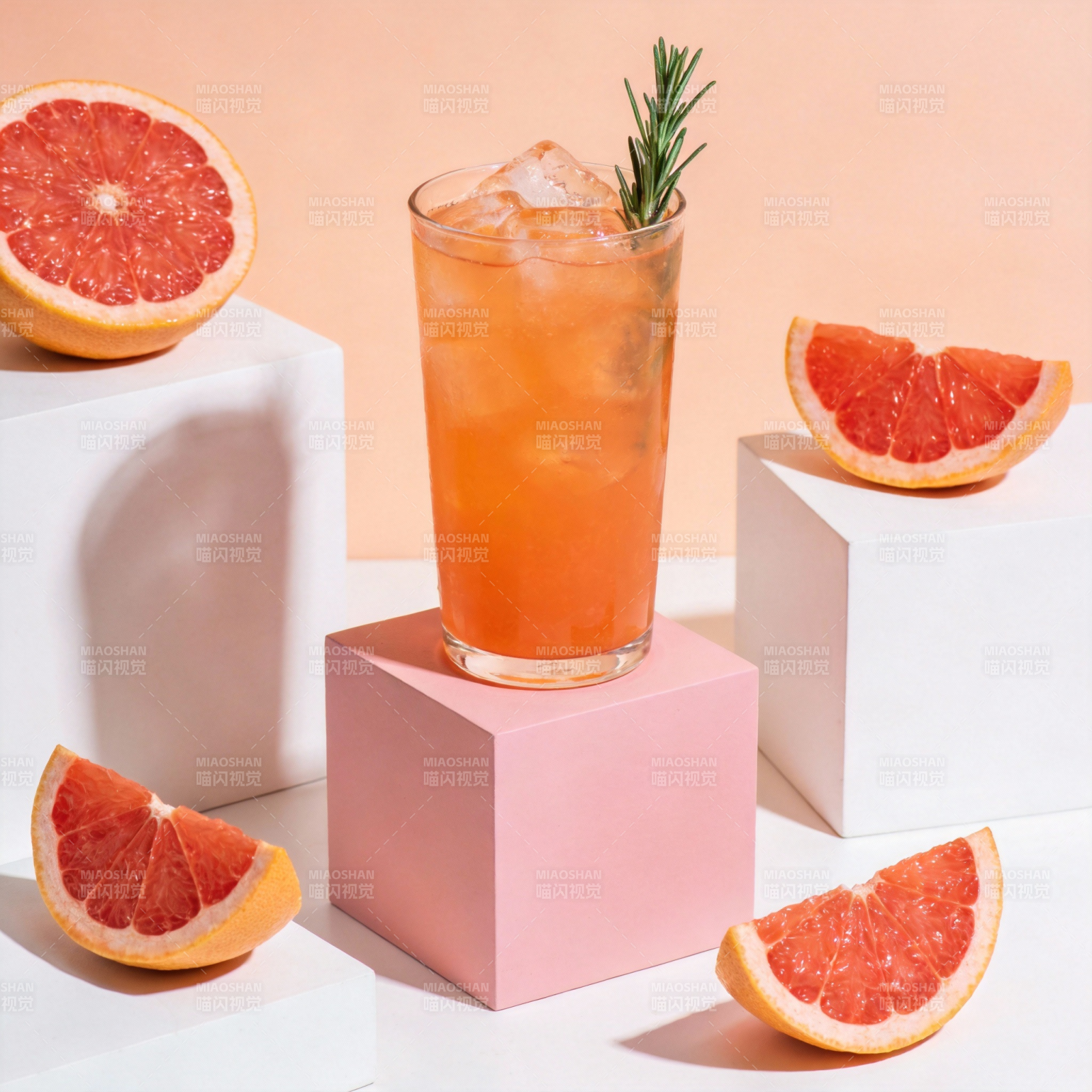 橙香冰饮 清新怡人图片