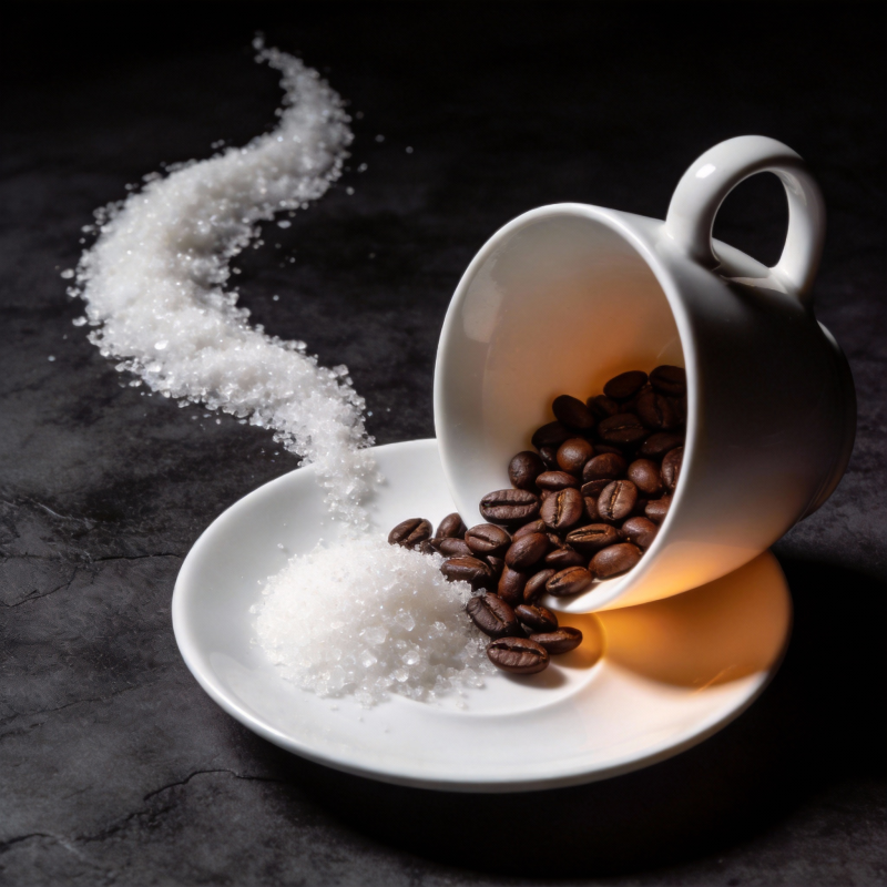 咖啡豆与糖的邂逅图片
