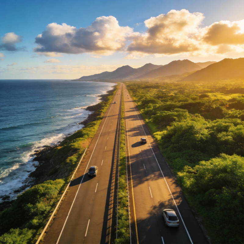 海岸公路风光图片