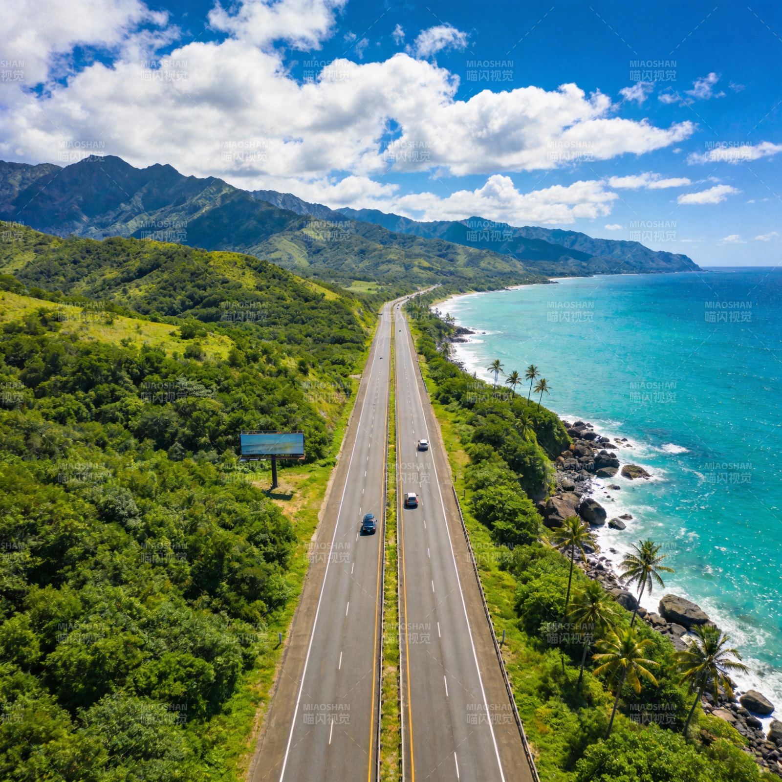 海岸公路风光图片