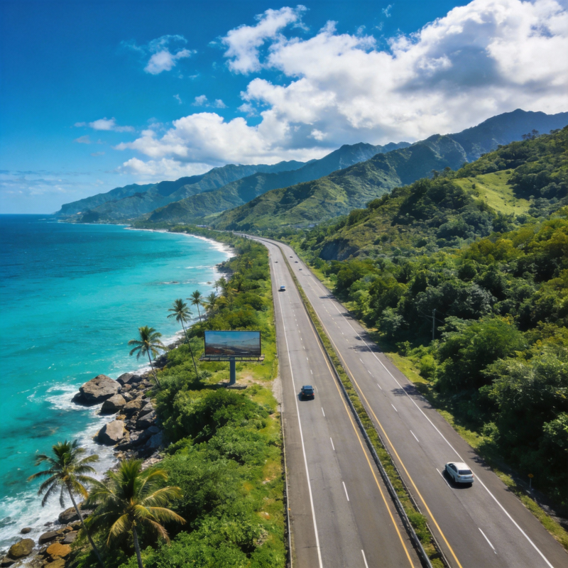 海岸公路美景图片