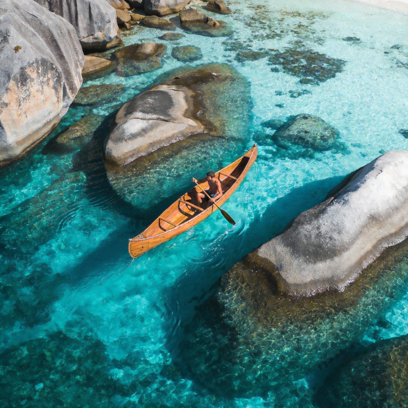 碧水独舟游图片