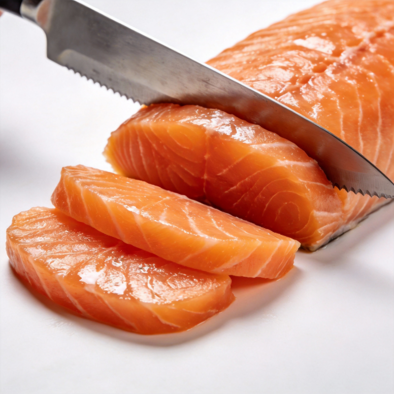 鲜切三文鱼片图片