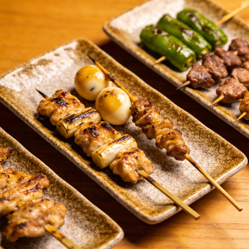 美味烤串拼盘图片