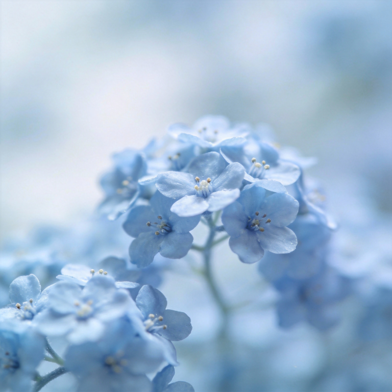 淡蓝花影图片