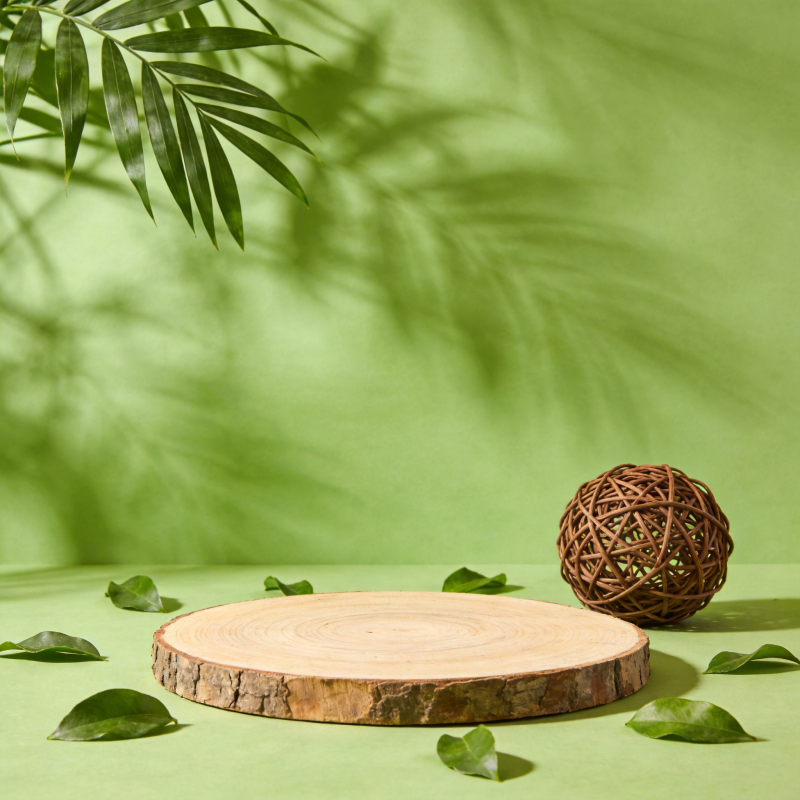 绿意盎然的自然台图片