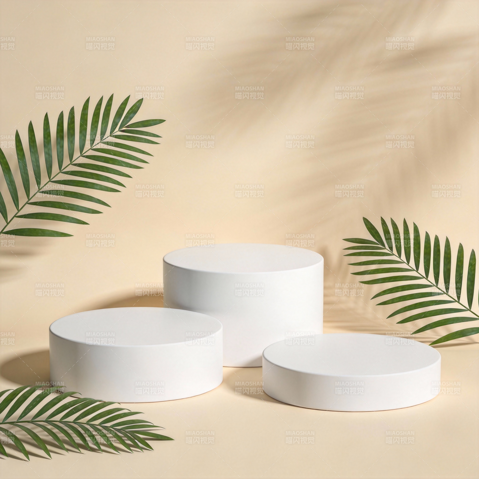 绿叶映衬白台图片