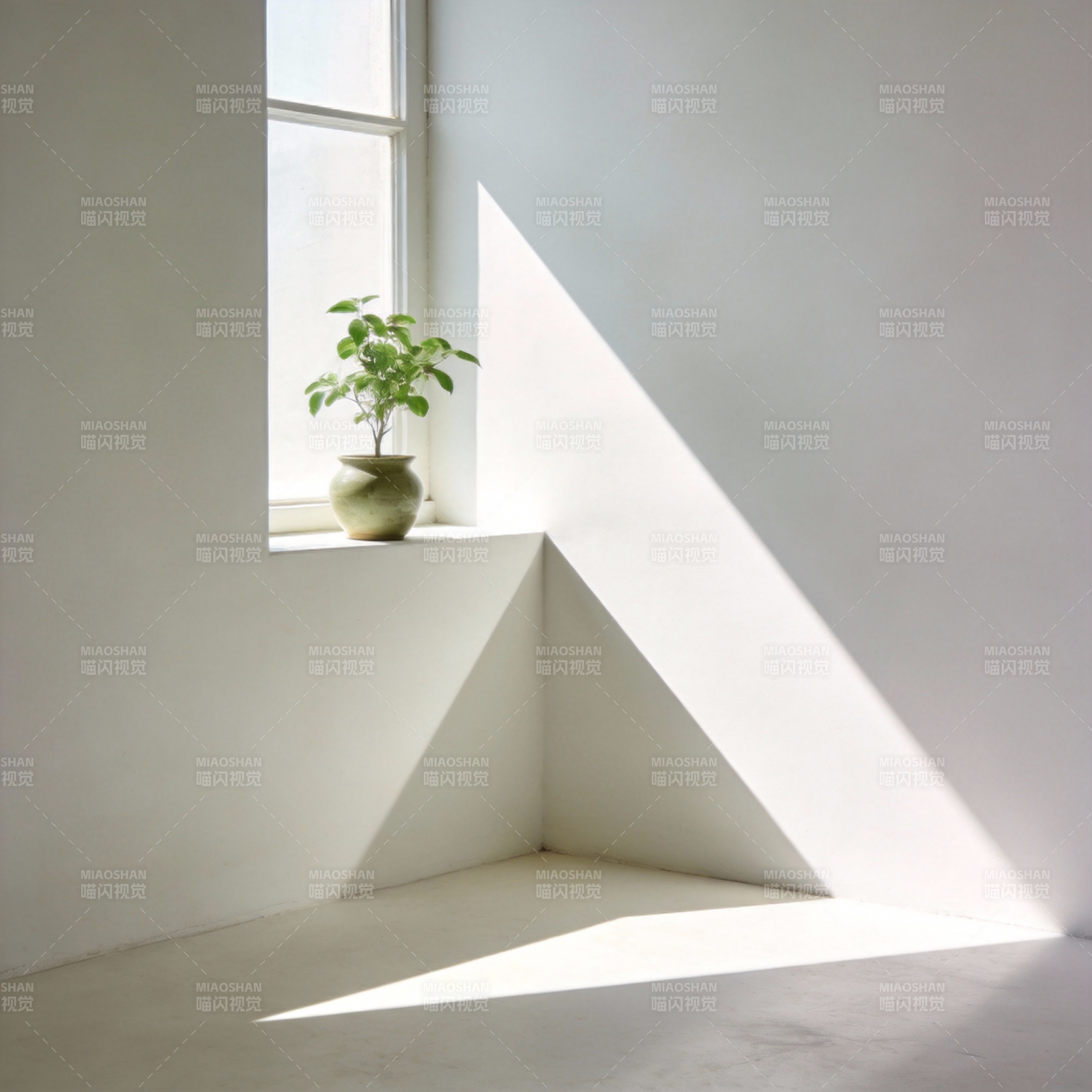 光影中的绿意图片