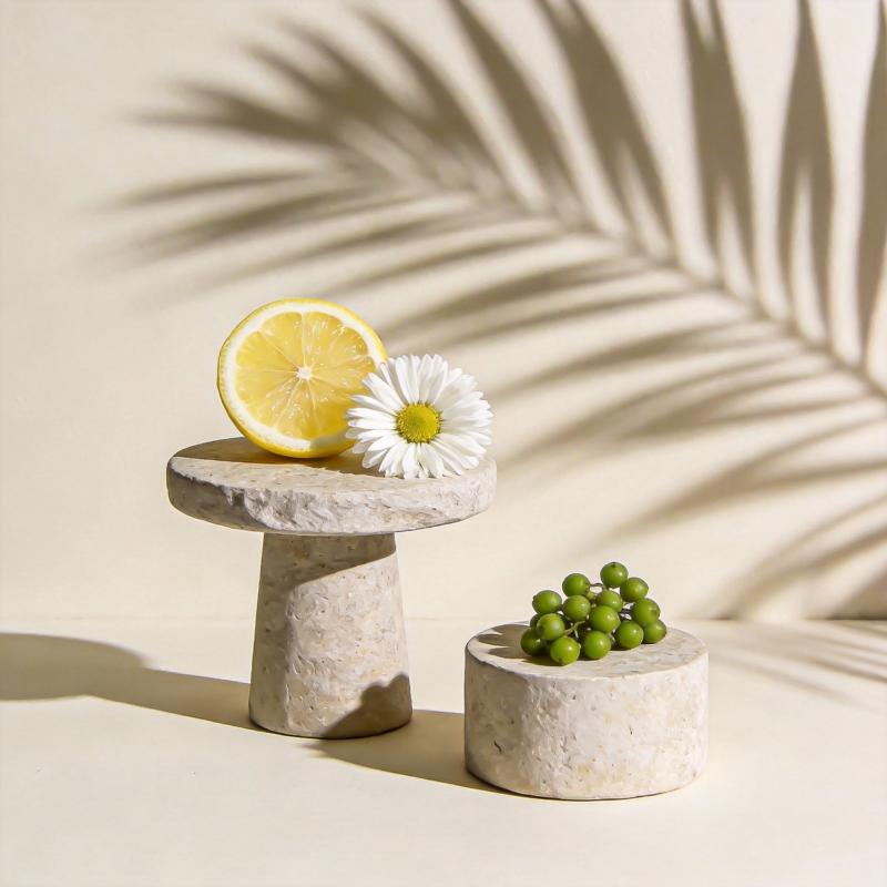 柠檬花影绿果静谧图片