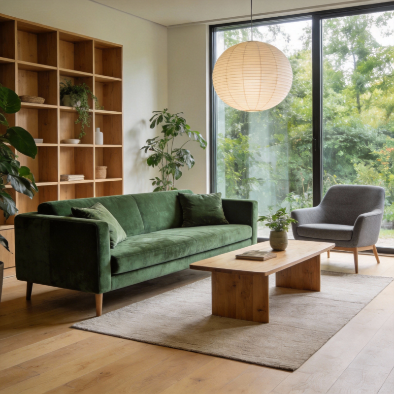 绿意盎然的客厅图片