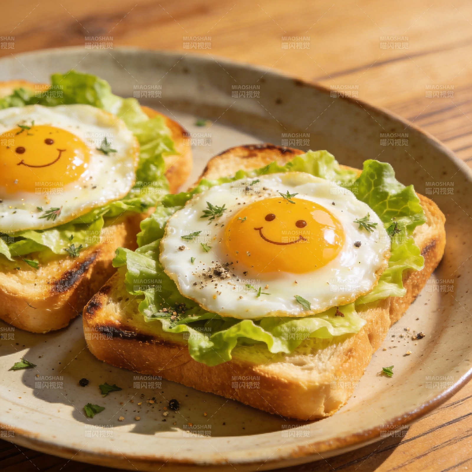 笑脸蛋吐司图片