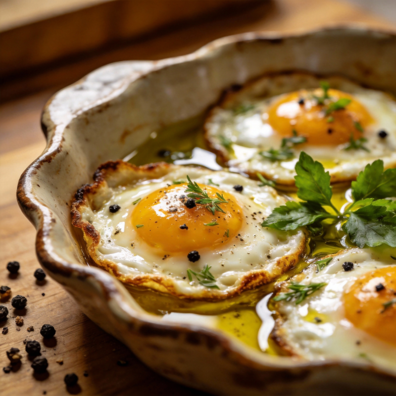 香煎蛋配香草图片