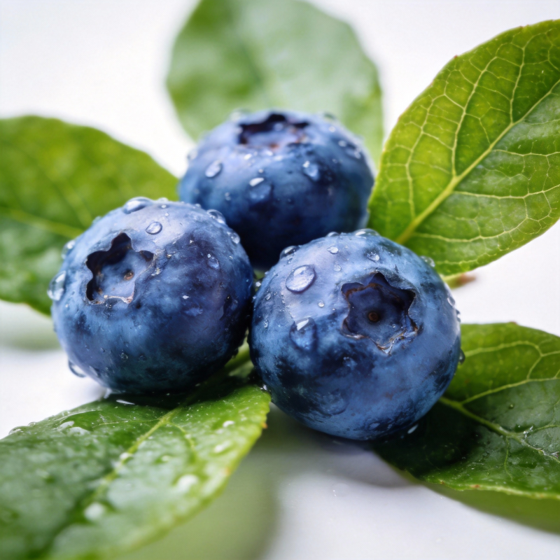 新鲜蓝莓特写图片