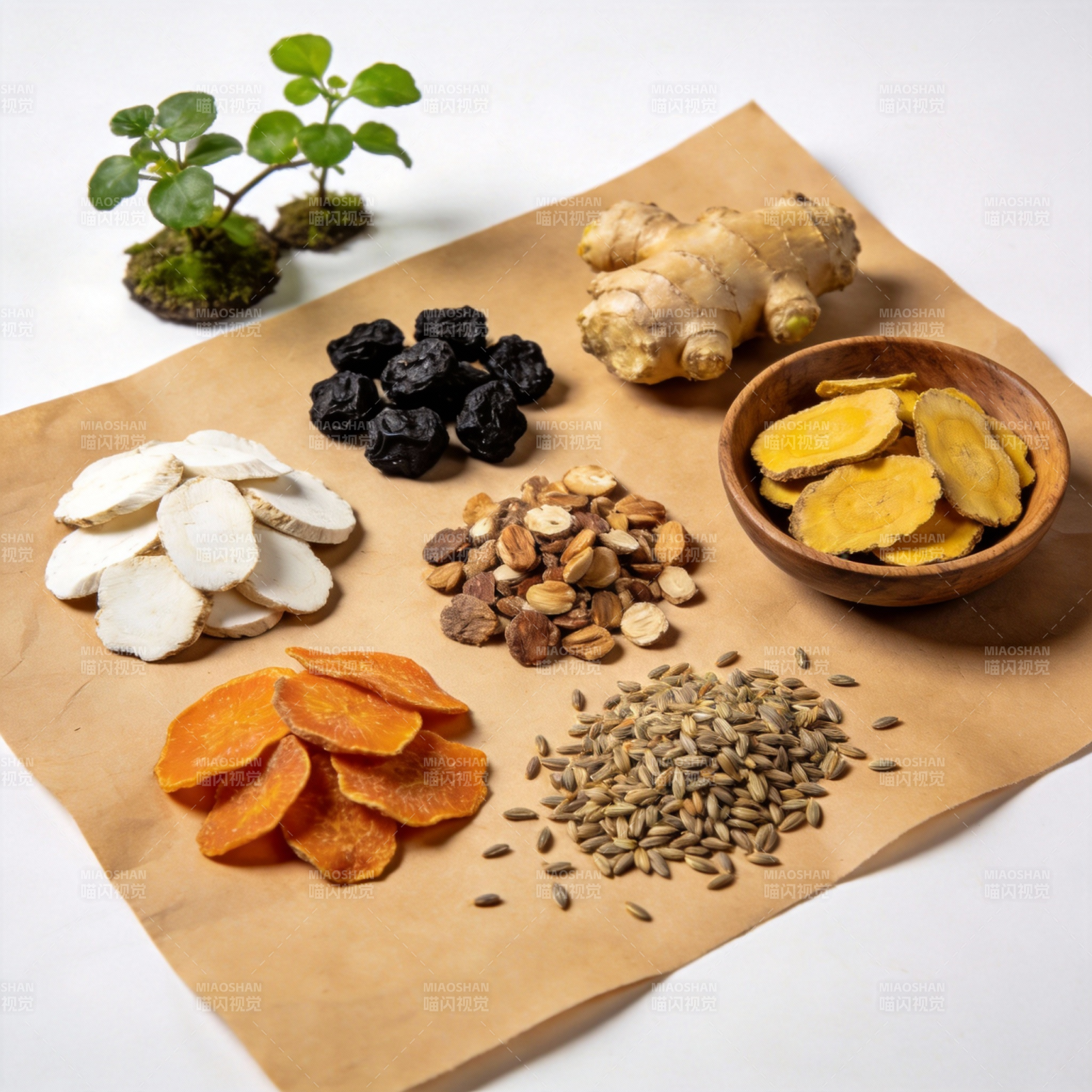 天然草本食材集图片