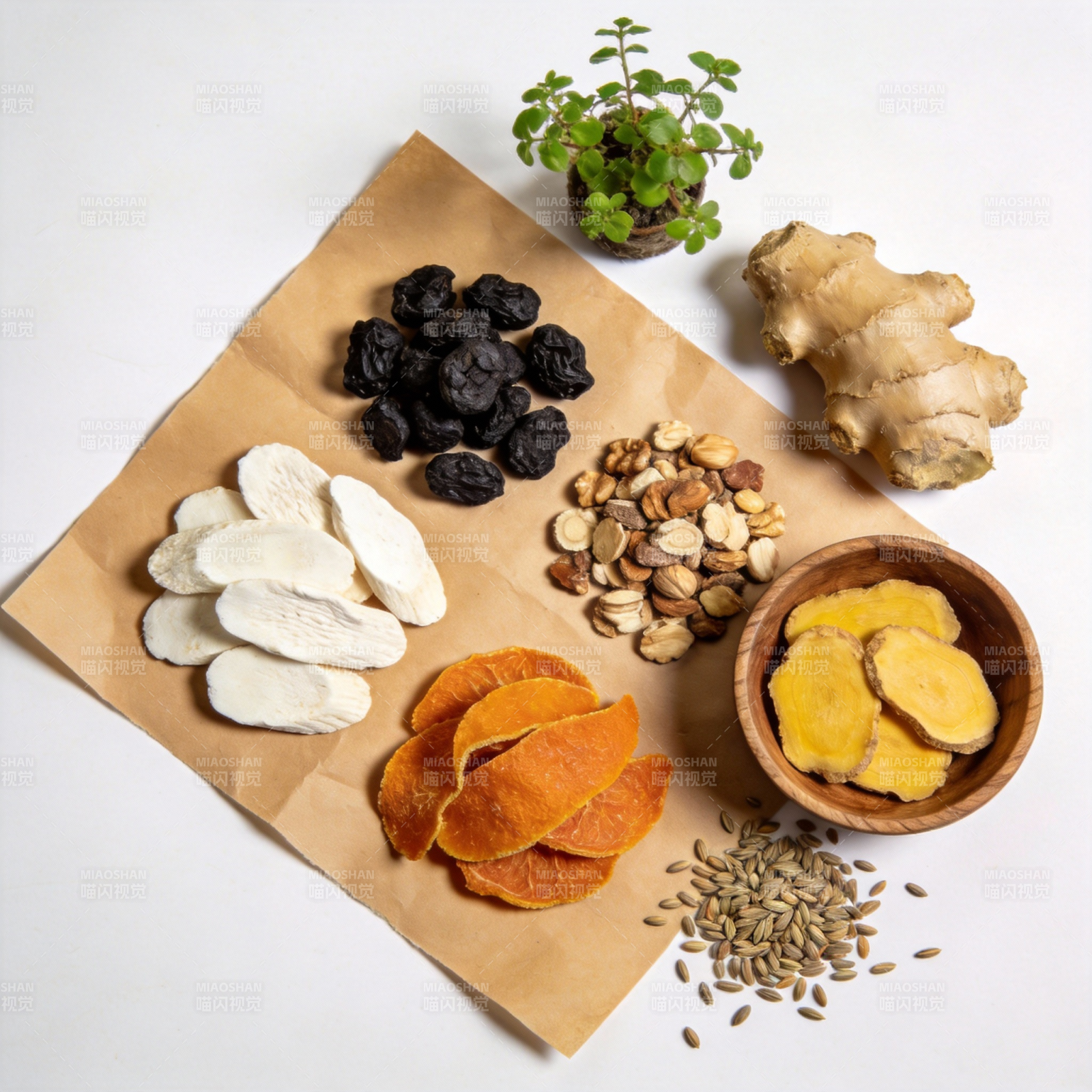 养生食材拼盘图片