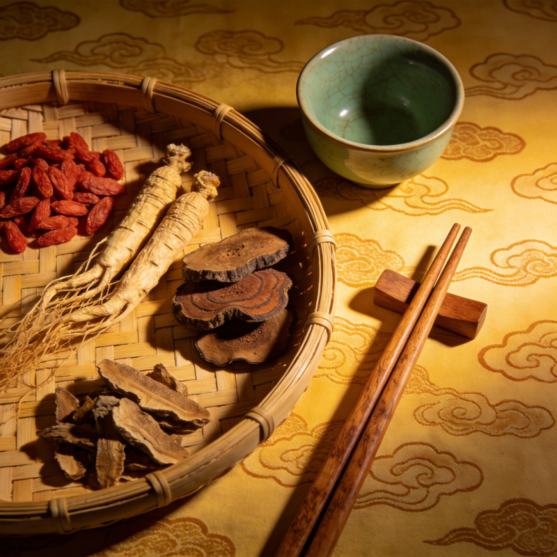 养生食材摆盘图片