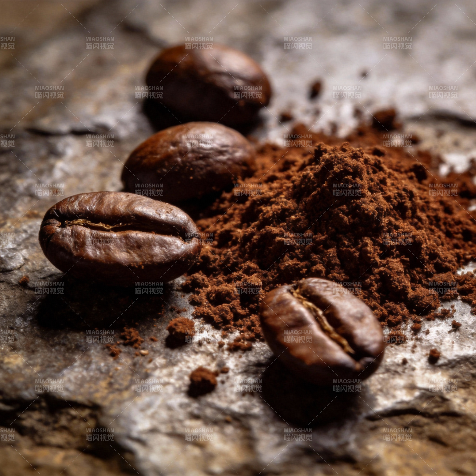 咖啡豆与研磨粉图片