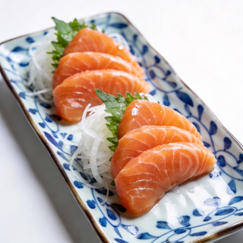 三文鱼刺身拼盘图片