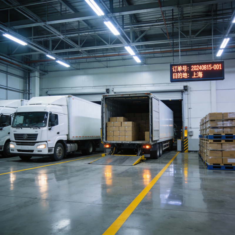 物流仓库装卸作业图片