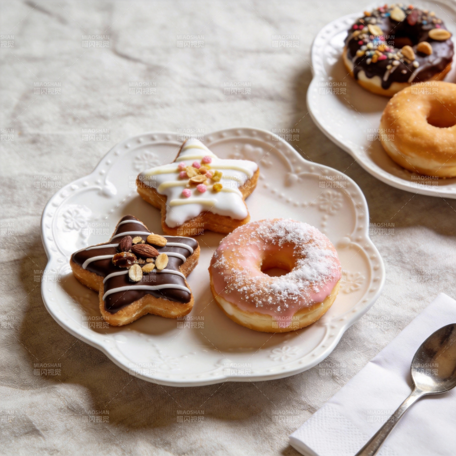 甜点拼盘 美味可口图片