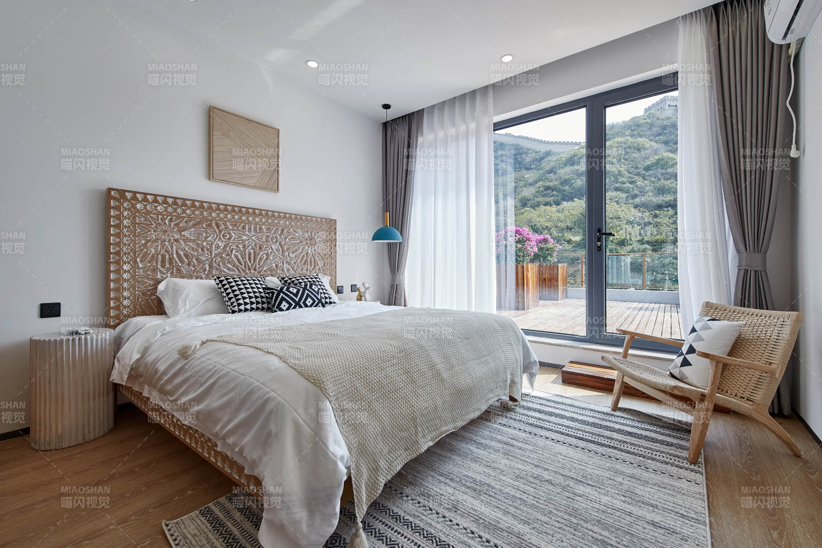 山景卧室 宁静舒适图片