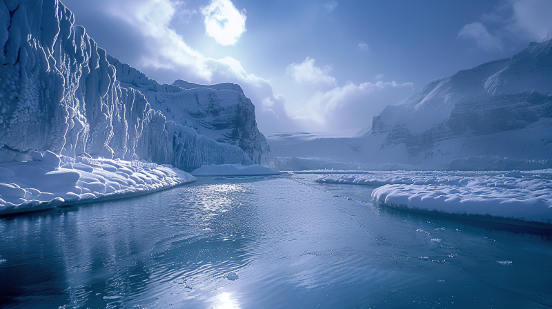 冰川湖光图片