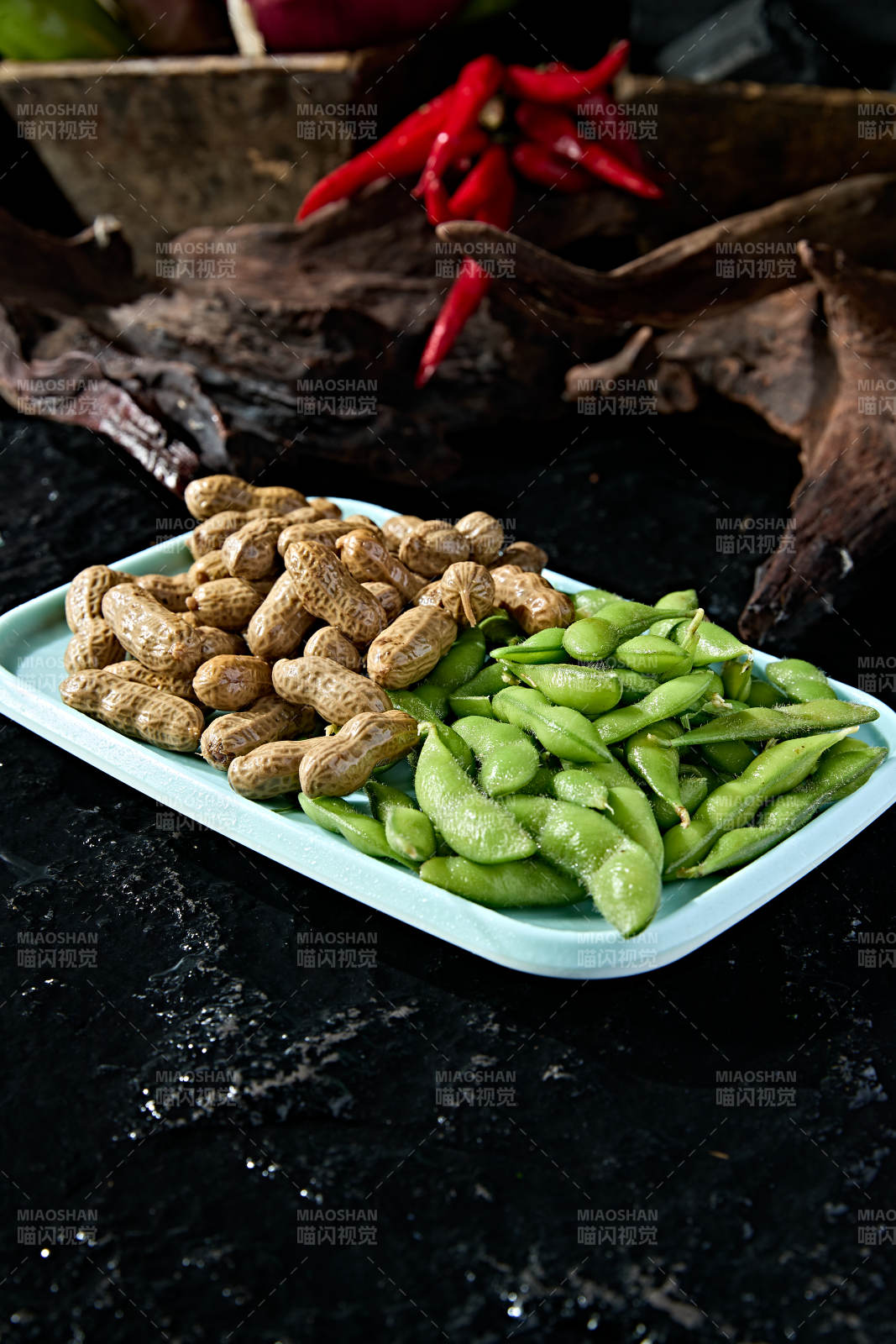 花毛一体（煮花生 盐水毛豆）图片