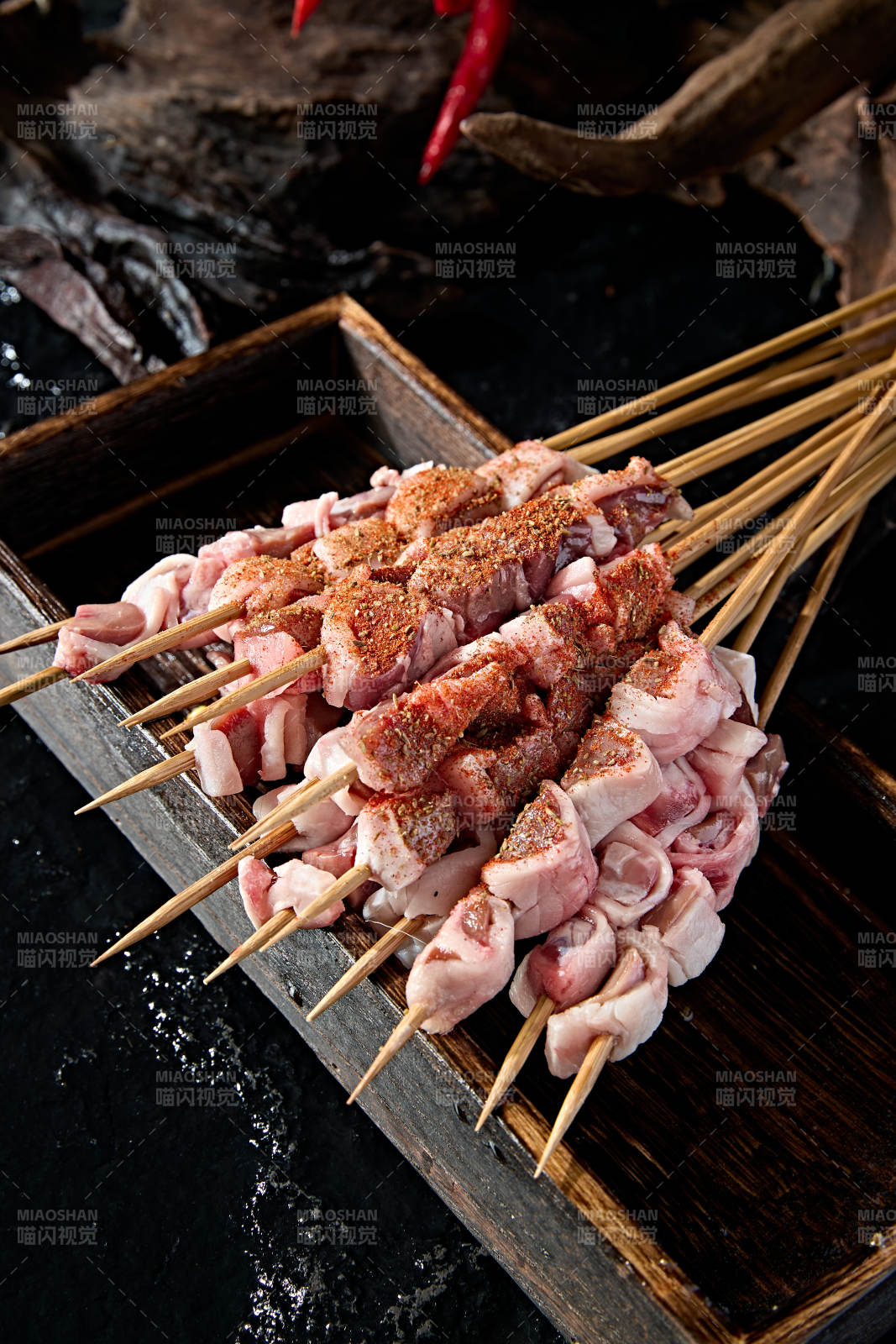 美味烧烤炭烤羊腰生鲜牛腰图片