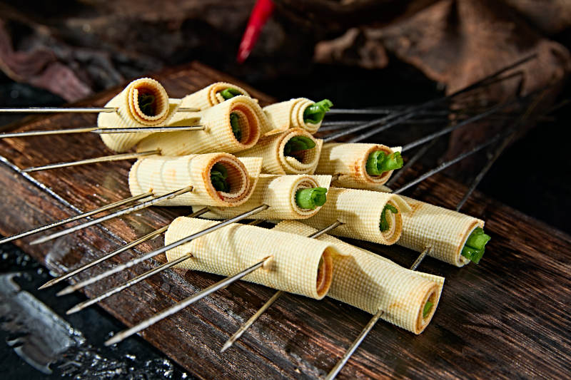 烧烤食材怀安蔬菜干豆腐卷图片
