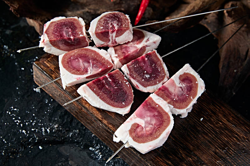 美味烧烤炭烤羊腰生鲜羊腰图片