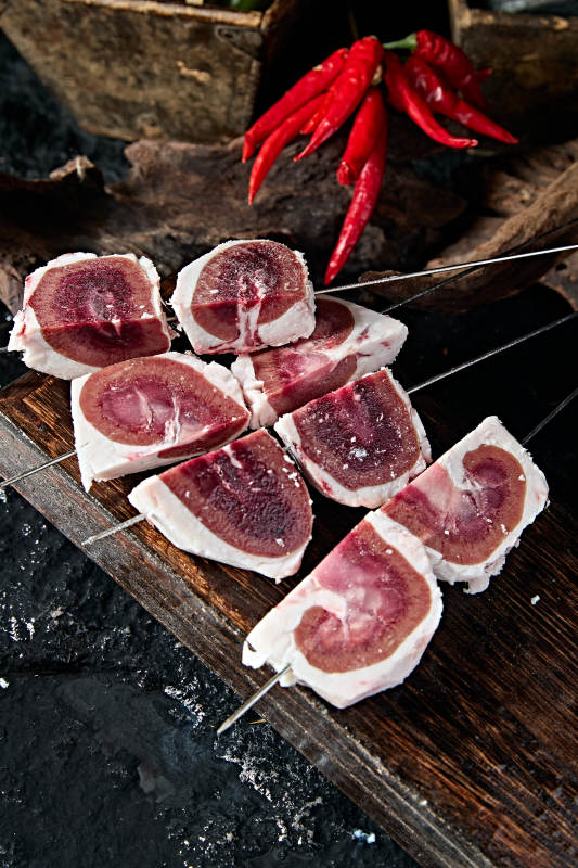 美味烧烤炭烤羊腰生鲜羊腰图片