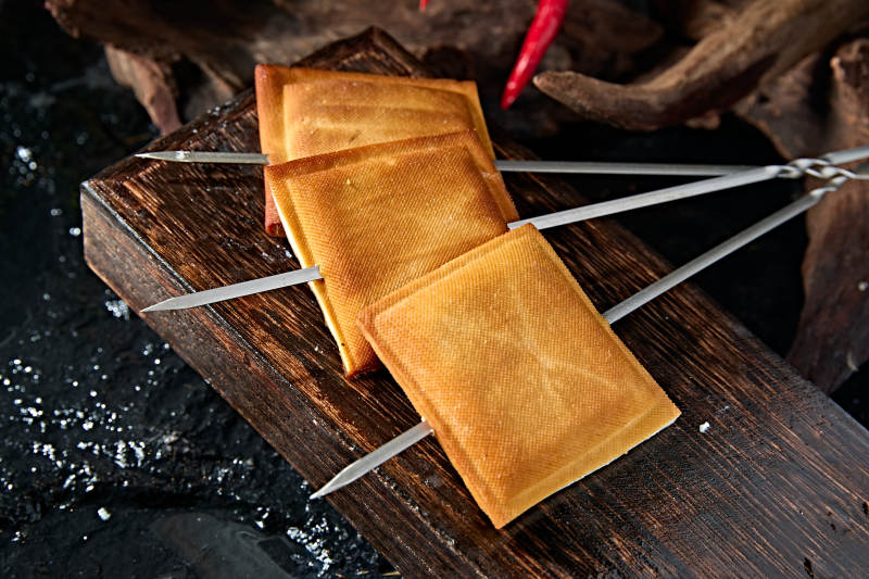 美味烧烤食材炭烤怀安熏豆干图片