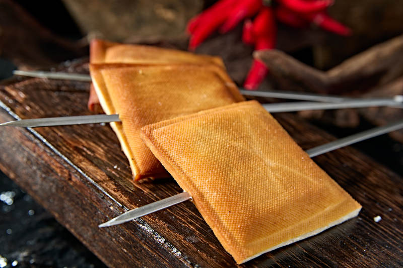 美味烧烤食材炭烤怀安熏豆干图片