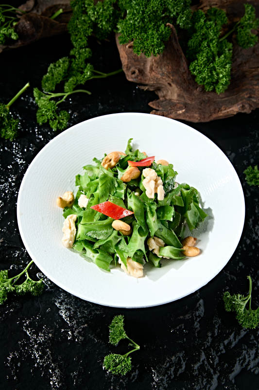 腰果桃仁凉拌四棱豆四角豆图片