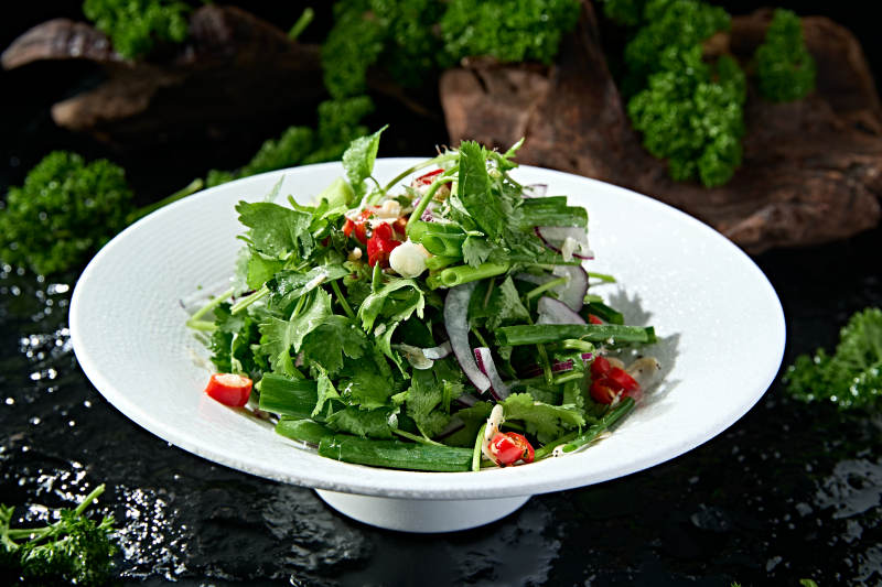 米椒凉拌香菜小葱洋葱丝图片