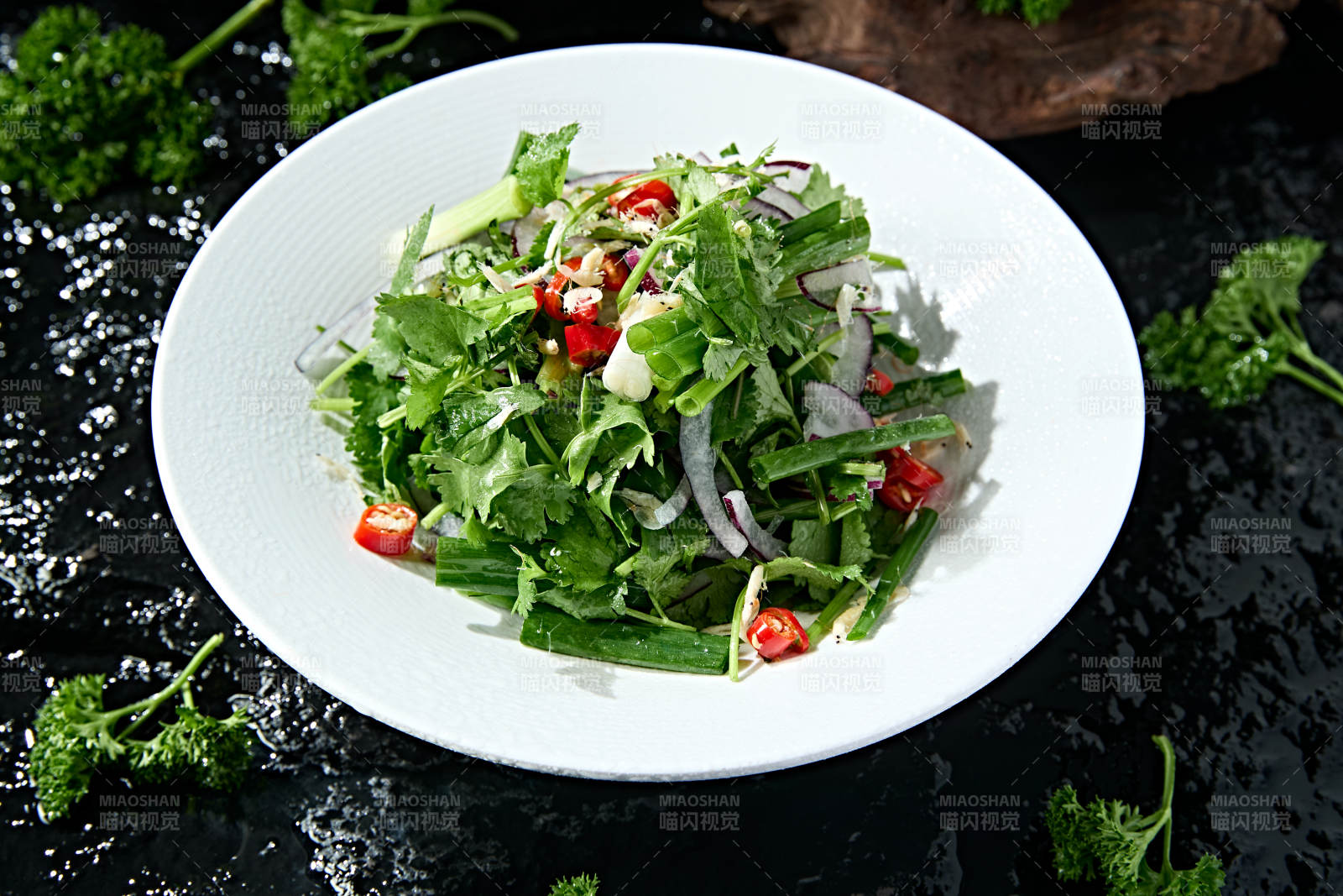 米椒凉拌香菜小葱洋葱丝图片