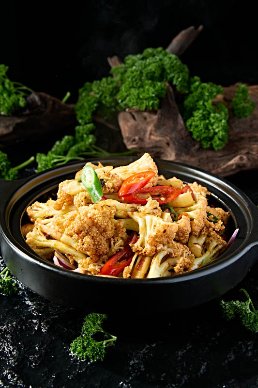 砂锅酱香米椒小炒图片