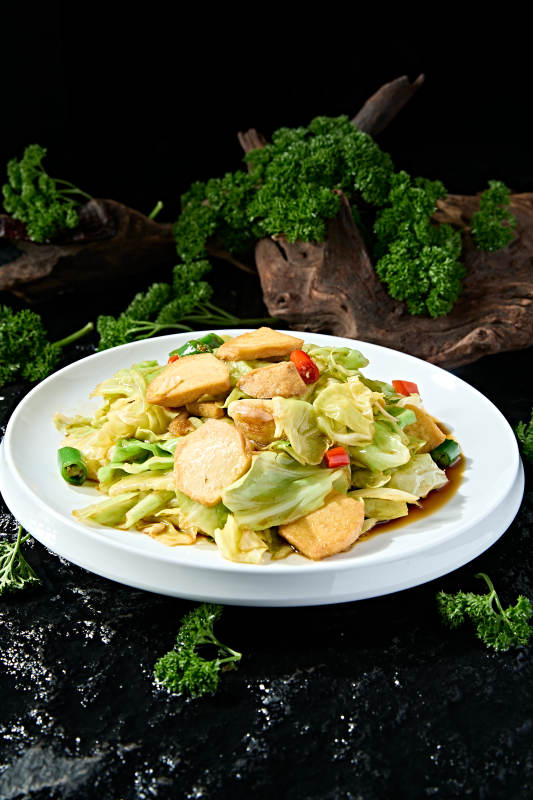 风味小炒米椒包菜炒实蛋图片