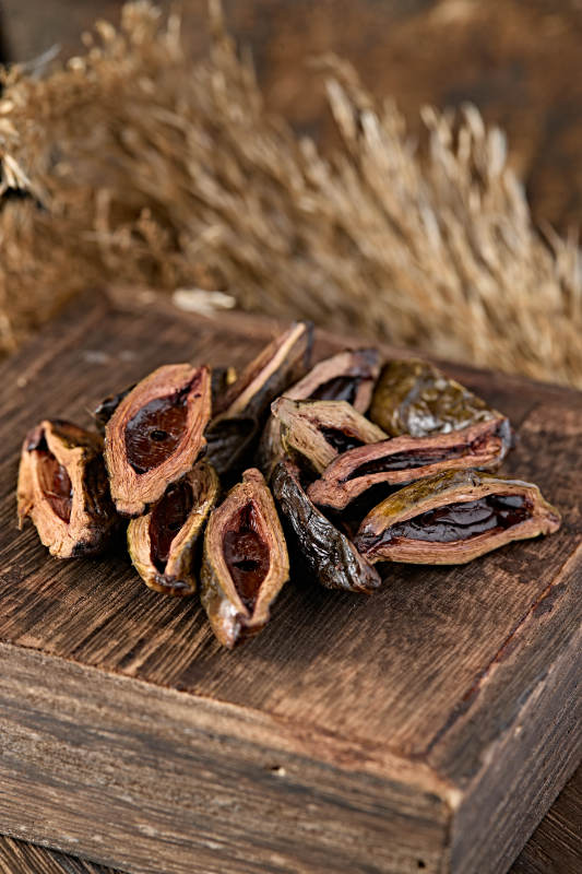 湖南湘潭特产干制槟榔特写拍摄图片