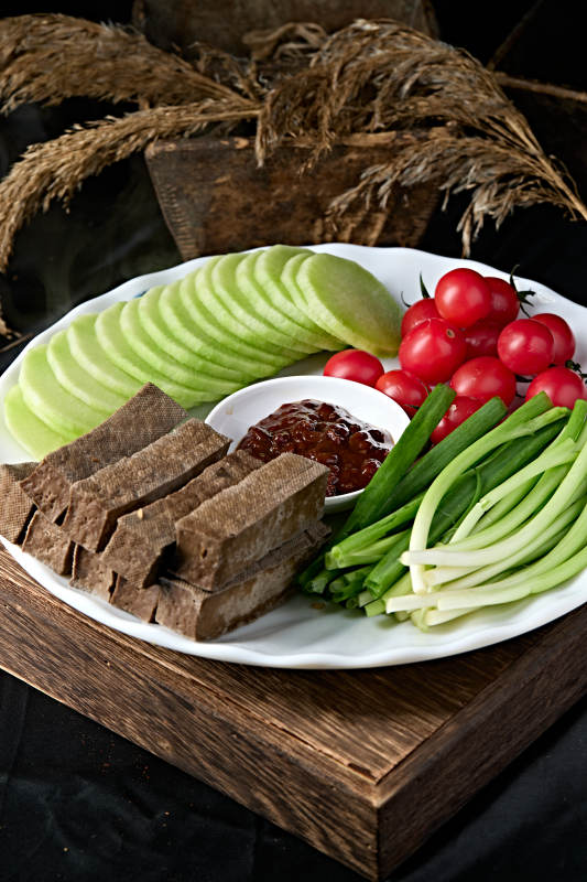 农家美味爽口农家蘸酱菜图片