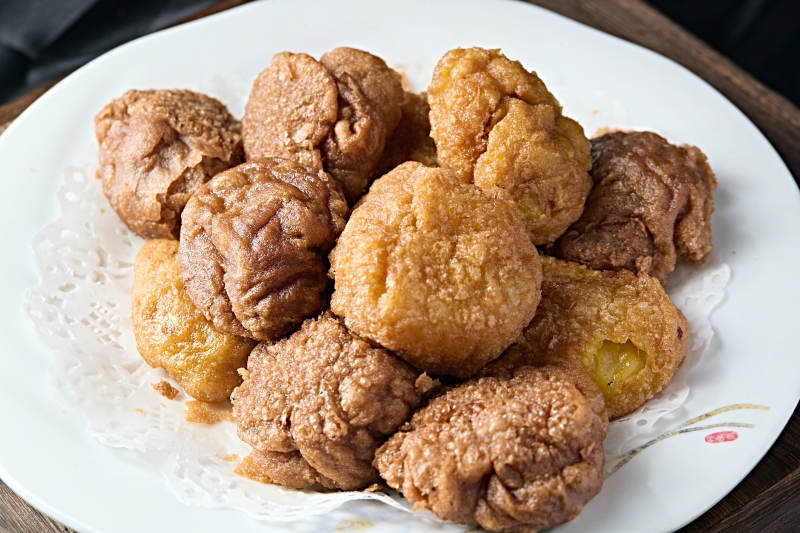 地方传统美食蔚县油炸黄糕图片