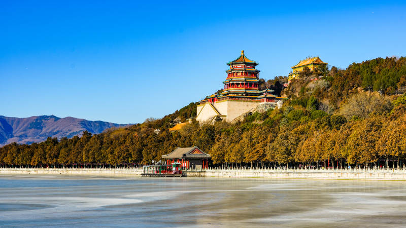 颐和园秋景图片