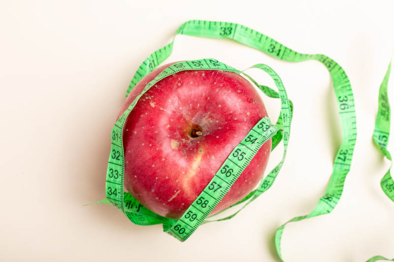 苹果与卷尺图片