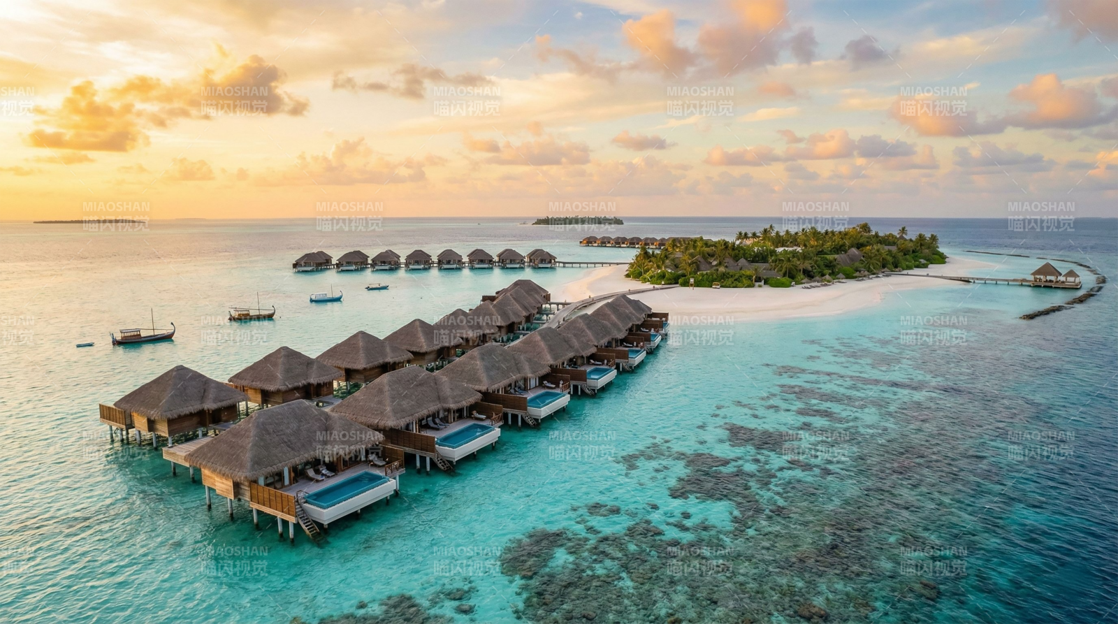 马尔代夫水上别墅图片