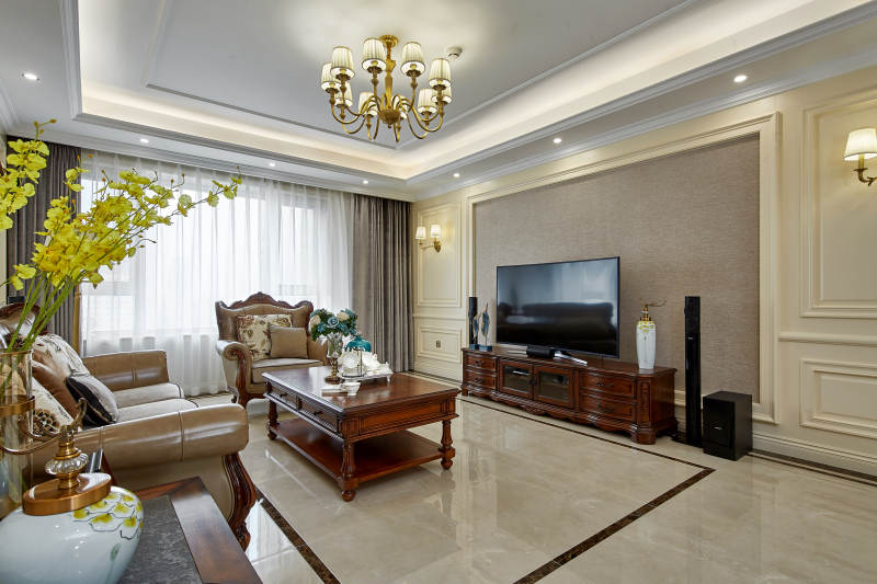 豪华客厅实景图图片