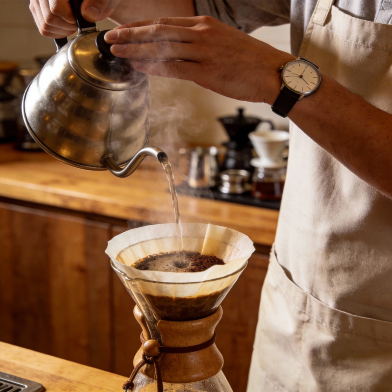 手冲咖啡 香气四溢图片