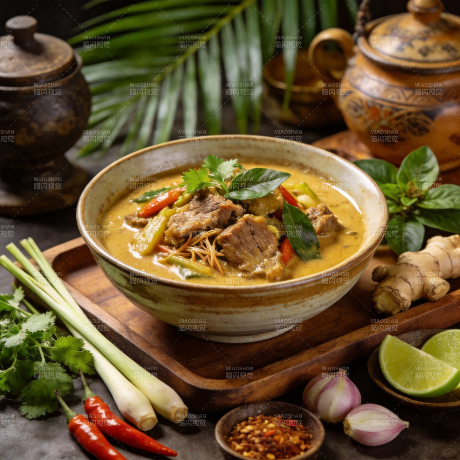 泰式咖喱牛肉汤图片